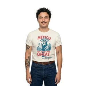 Playera Beige Hombre México Has Always Been Great