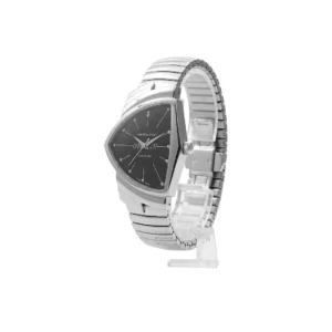 Hamilton Ventura Quartz – Black Dial Steel Flex | Reloj para Hombre (Excelente Estado)