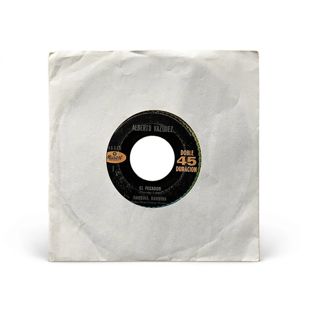 Alberto Vázquez – El Pecador / Bambina, Bambina | Vinyl 7" EP (Discos Musart México 1960s)