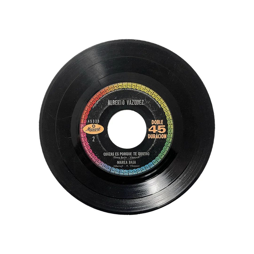 Alberto Vázquez – El Pecador / Bambina, Bambina | Vinyl 7" EP (Discos Musart México 1960s) - Imagen 3