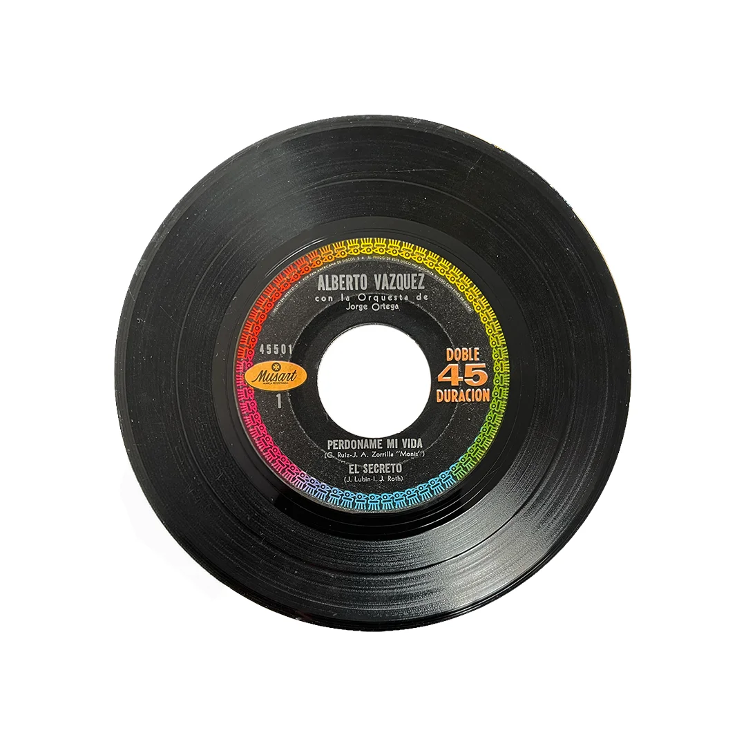 Alberto Vázquez – Perdóname Mi Vida / El Secreto | Vinyl 7" EP (Musart México 1960s) - Imagen 3