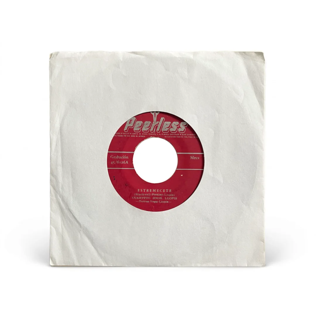 Cuarteto Hermanos Llopis – Estremécete / Enamorada | Vinyl 7" Single (Discos Peerless México 1950s)