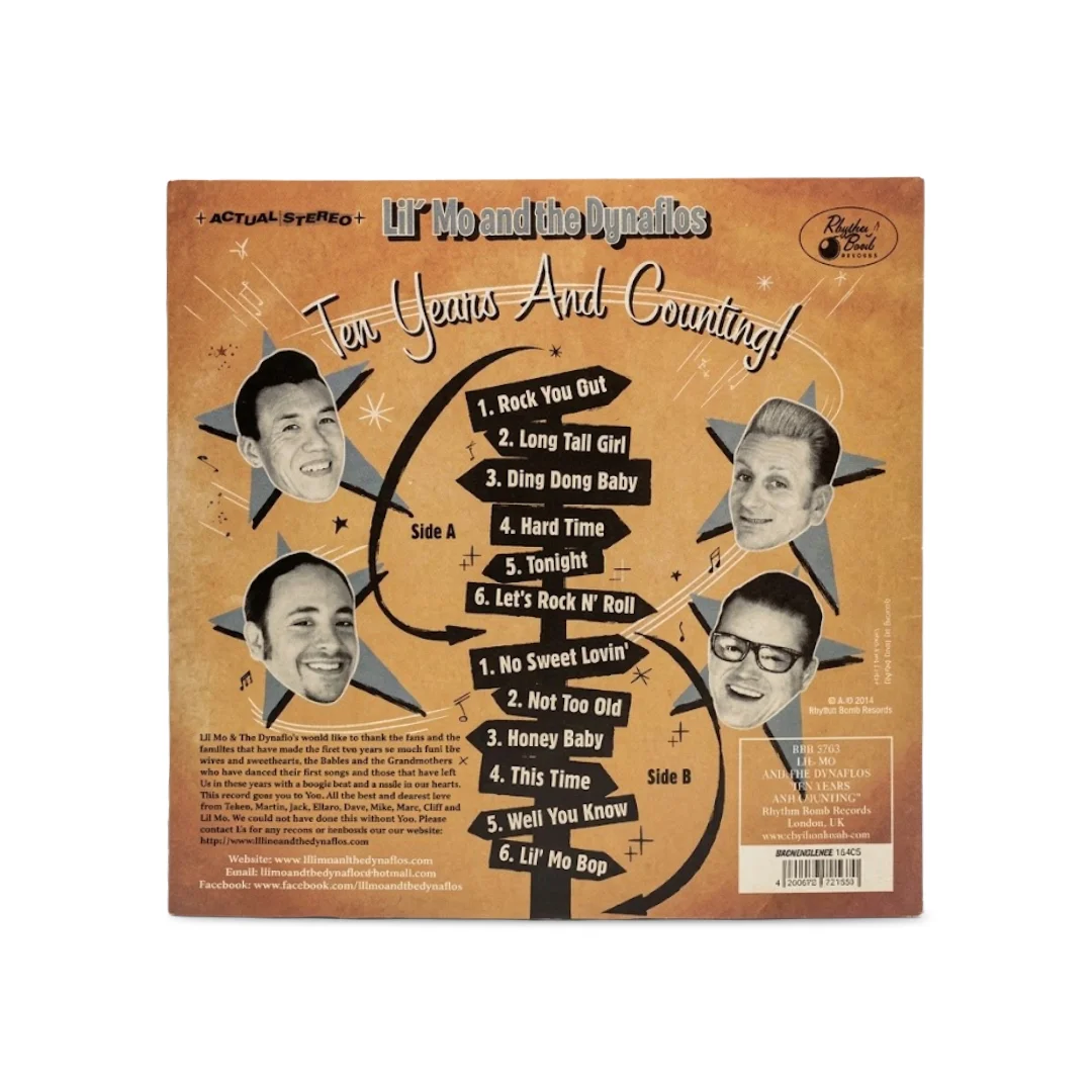 Lil' Mo and the Dynaflos – Ten Years And Counting! | Vinyl 12" LP (Excelente Estado) - Imagen 2