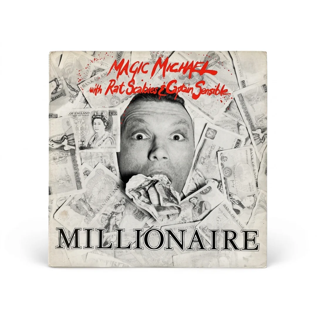 Magic Michael with Rat Scabies & Captain Sensible – Millionaire | Vinyl 7" Single (Atomic Records UK 1979)
