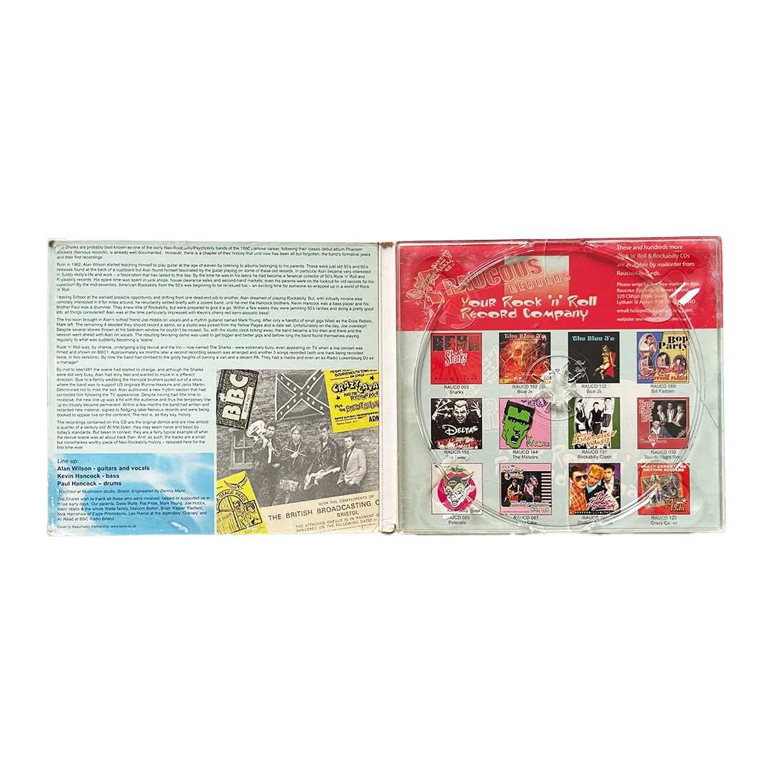 The Sharks – Short Shark Shock (Early and Unreleased) | CD Album Digipak (Raucous Records UK) - Imagen 3